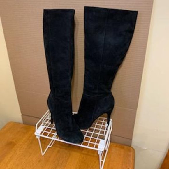 Aldo High Heeled  Faux Suede Boots - Picture 1 of 11